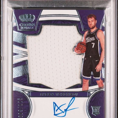 2023 Panini Crown Royale Sasha Vezenkov Auto Card PSA 7 Auto 10