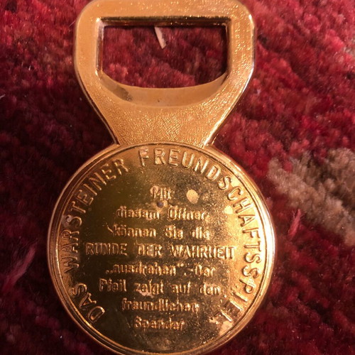 Warsteiner beer opener like new, collectible vintage