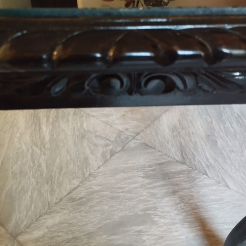 Classic vintage coffee table solid wood and glass like new