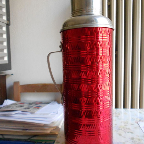 Ching Kiang thermos used vintage metal