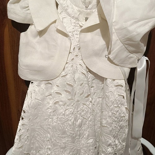 Raxevsky baby dress new with bolero and hat size 18-24 months