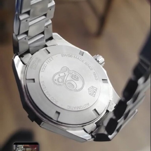 TAG Heuer Aquaracer Calibre 5 automatic watch like new, silver