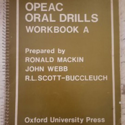 Opeac Oral Drills Workbook A 1968 used, English