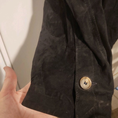 Suede jacket black like new size M unisex