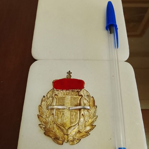 Military Service Cap Badge of the Hellenic Kingdom used
