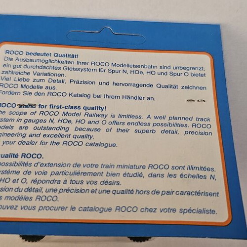 Roco Minitanks HO promotional truck With Compliments, like new