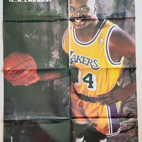 Rare double poster Shaquille O'Neal & Dream Team 3 like new