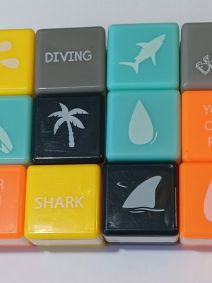 Summer-themed stamps set of 12, like new