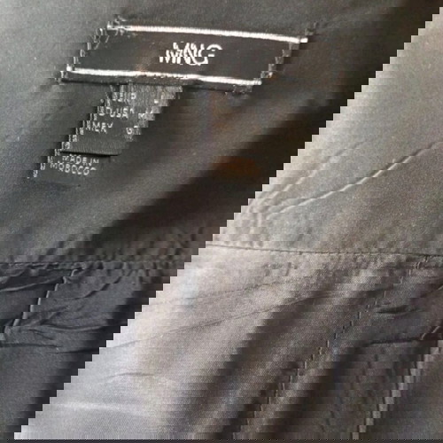 Vintage Y2K Mango ruffle asymmetric evening dress like new, black