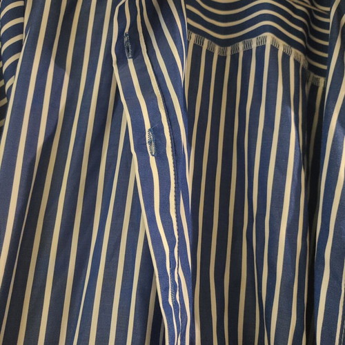 Shirt dress new, striped with floral details