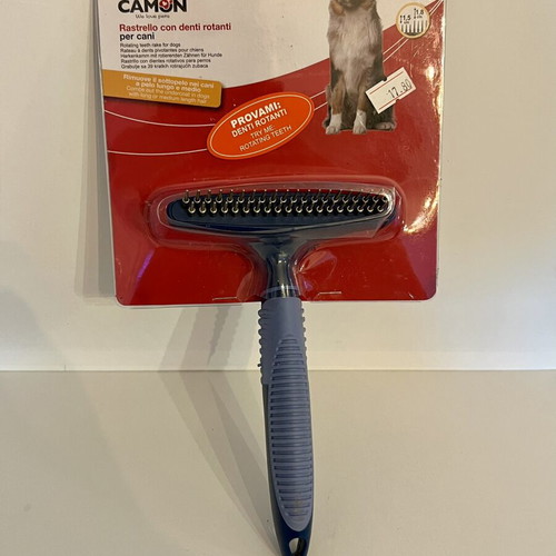 Dog grooming comb new with double row metal teeth