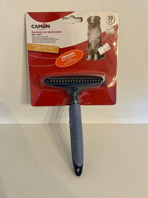 Dog grooming comb new with double row metal teeth