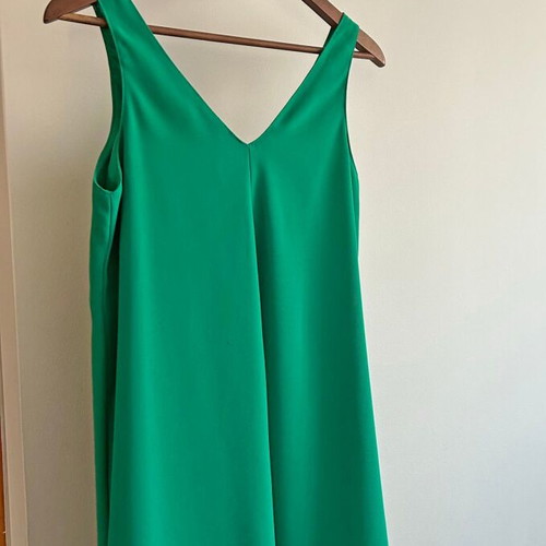Zara mini dress in A-line green like new