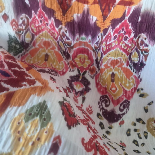 Mini dress Toi&Moi size S like new, colorful with balloon sleeves