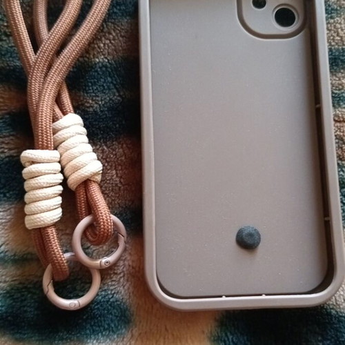 IPhone 11 case new with leather loop and cord