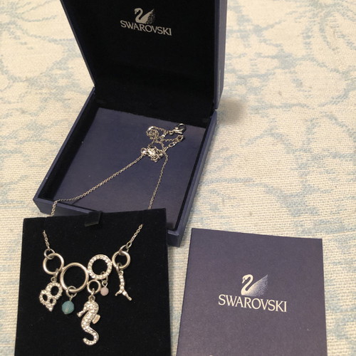Swarovski κολιέ θαλασσινό καλοκαιρινό με πιστοποιητικό γνησιότητας, τελείως αφόρετο