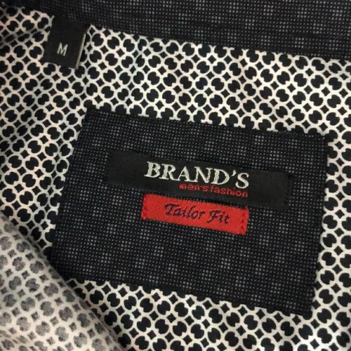 Brand's shirt new, size M, cotton, black and white