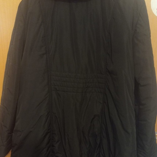 Women's jacket black 4XL like new with detachable hood