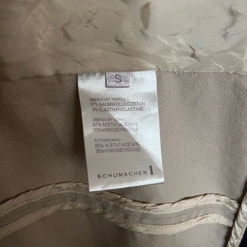 Schumacher beige jacket size S like new