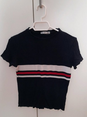 Bershka navy blue t-shirt like new, top
