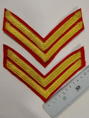 World War II British Infantry Sergeant Chevrons like new