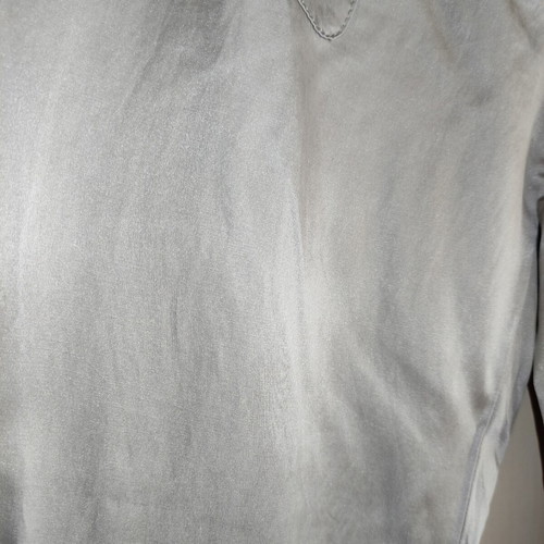 Calvin Klein Jeans silk pants used, medium size, silver gray