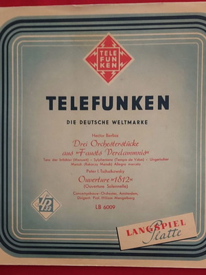 Berlioz Tschaikowsky Fausts Verdammnis Ouverture 1812 10" LP Telefunken