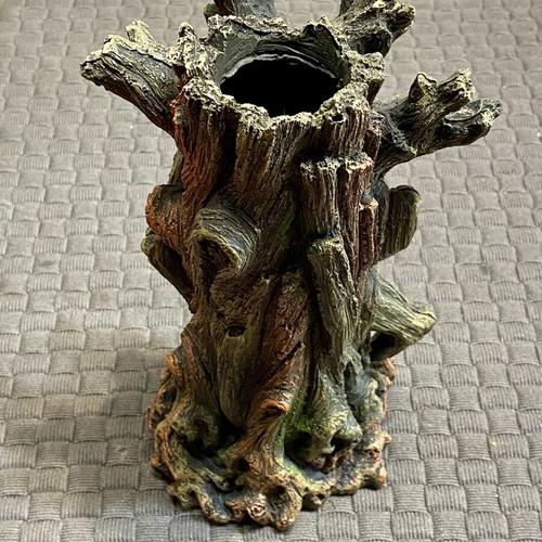 Decorative Aquarium Tree with Face and Flowers new