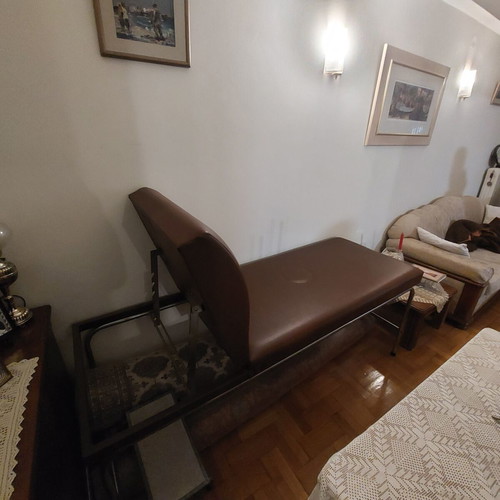 Folding examination, massage and aesthetic bed