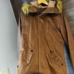 Roxy jacket new, beige and brown, size S