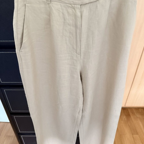 Linen suit beige oversize, like new, Zara, size M