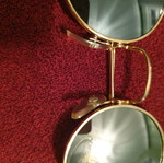 Sunglasses new, gold color