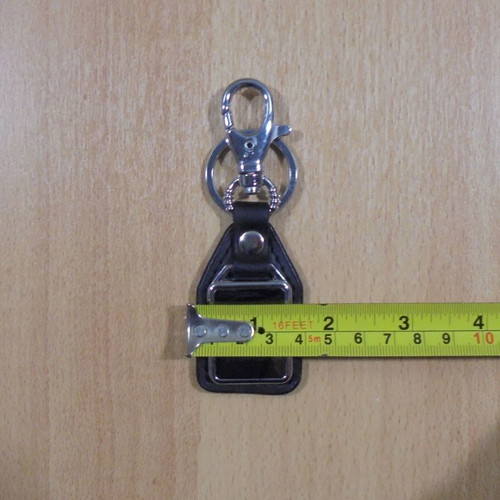 Honda promotional keychain metal with black leatherette like new