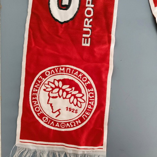 Olympiacos Gate 7 scarf used, Champions League 2005-06