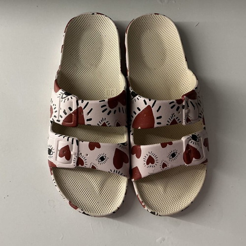 Moses flip flops like new, size 37/38, red and pink
