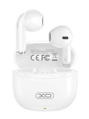 Bluetooth handsfree earbuds with charging case XO X33 white made to order