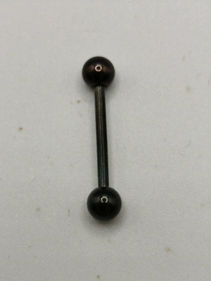 Navel earrings new, black steel