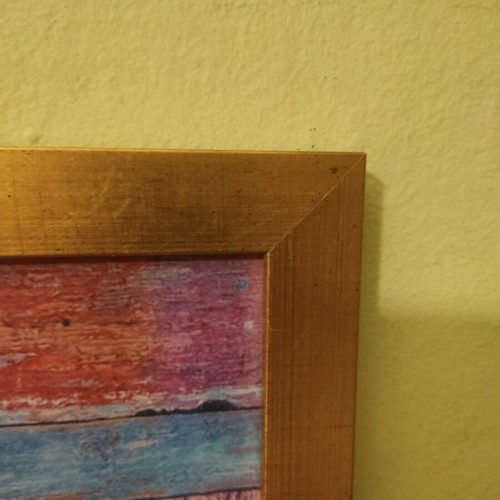 Pomegranate framed art used in handmade wooden frame