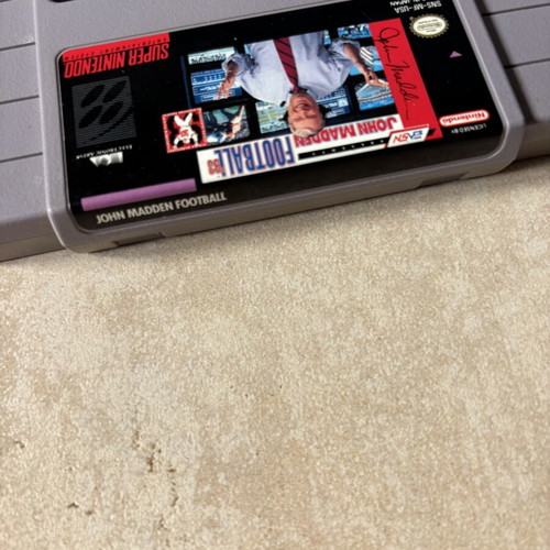 John Madden Football Super Nintendo SNES game