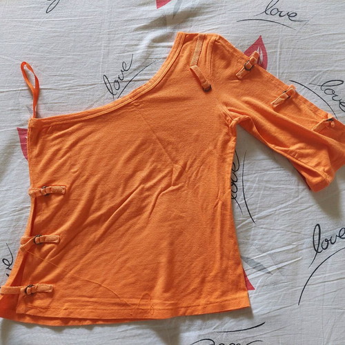Female orange blouse like new, size S