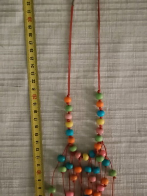 Youthful colorful necklace new with safety clasp