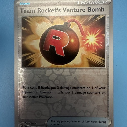 Team Rocket's Venture Bomb Pokemon Card new