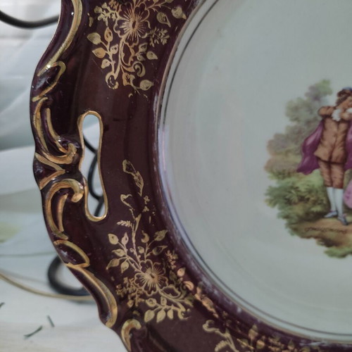 Polish porcelain platter 30 cm used, from 1960