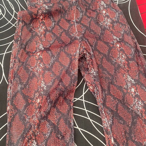 Pull&Bear pants with sequins and snake print size S like new