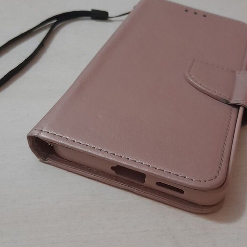 Phone Wallet Case for Samsung Galaxy S21 FE like new, pink gold