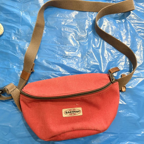 Eastpak waist bag in bright red canvas
