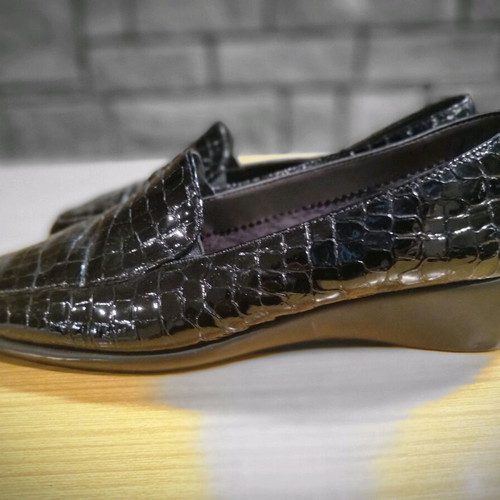 Aerosoles leather espadrilles No. 38 used, black