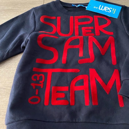 Children's sweatshirt Sam 0-13 new, blue