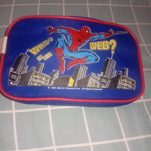 Spanteran pencil case new filled with markers and colored pencils