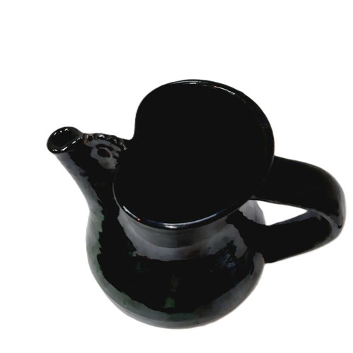 Glazed ceramic jug 16 cm like new